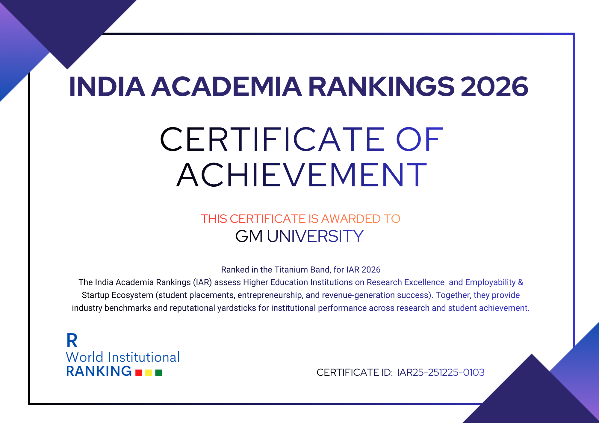 Sustainable institutions of India